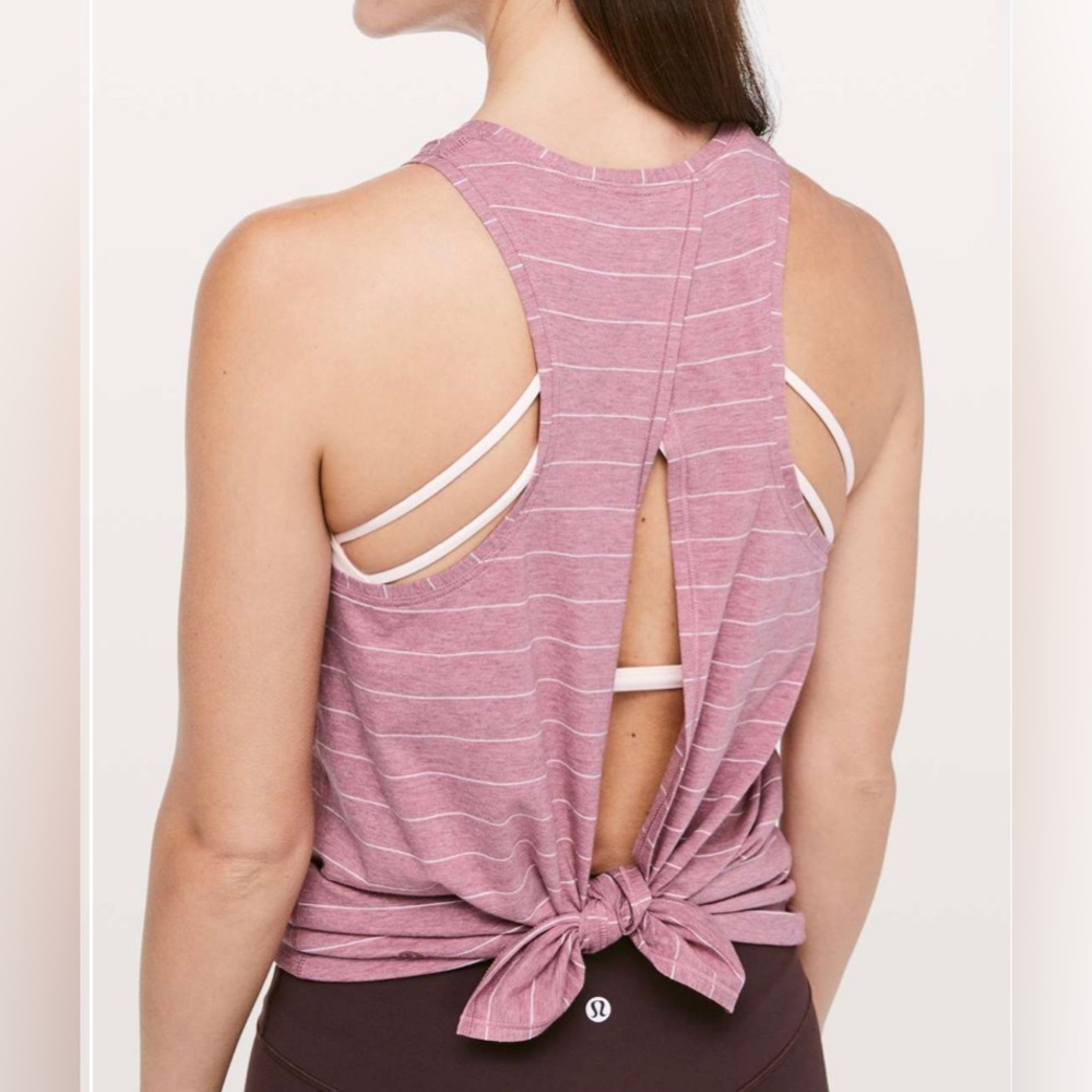 Lululemon all tied up tank mauve small extra small